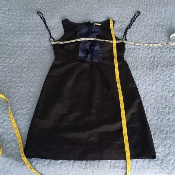 ANTHROPOLOGIE Leifsdottir Black Blue Ruffles Mini Dress - Picture 11 of 16